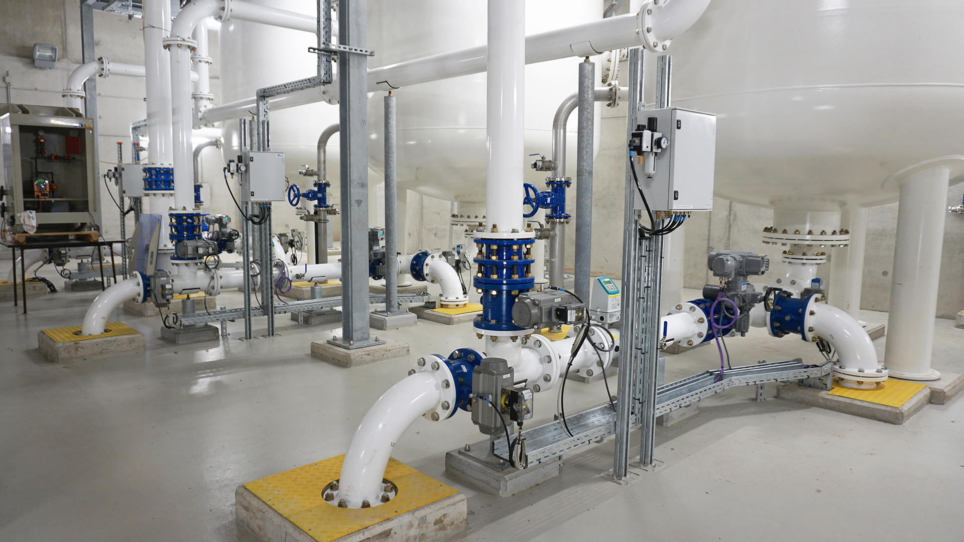 Eeklo Water treatment plant valves installed